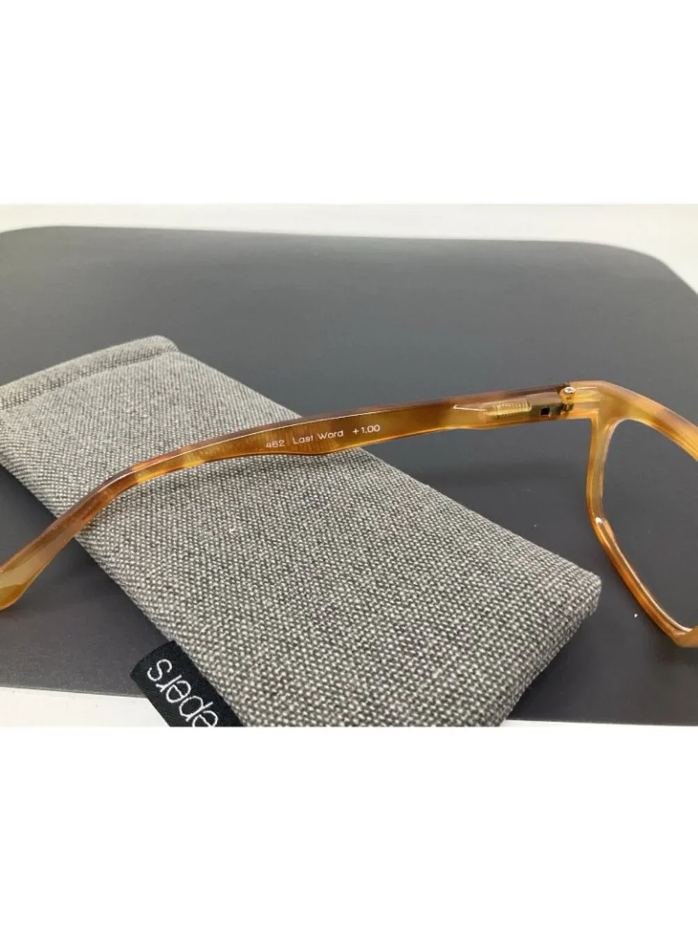Peepers Last Word Readers +1.00 in Peach Tortoise Shell Gently Used w Case
